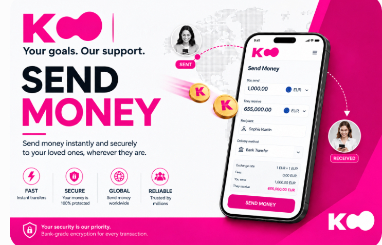 Envoi d’argent instantané KROO BANK
